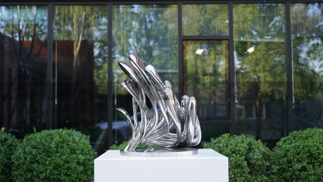 D-01 nerezová umělecká plastika