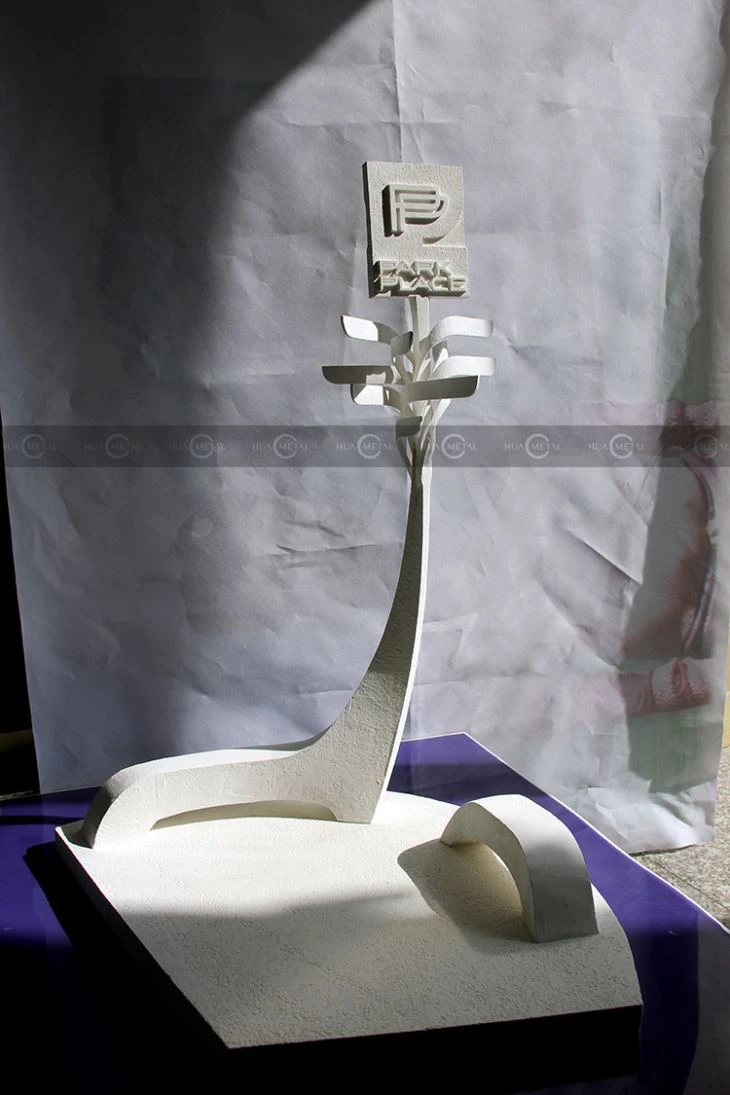 3D Printed-maquette -stainless-steel-public-art-sculpture-shopping-mall